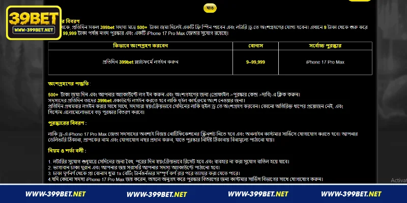 399BET প্রমোশনে সেরা ৫টি বিশেষ অফার এক নজরে